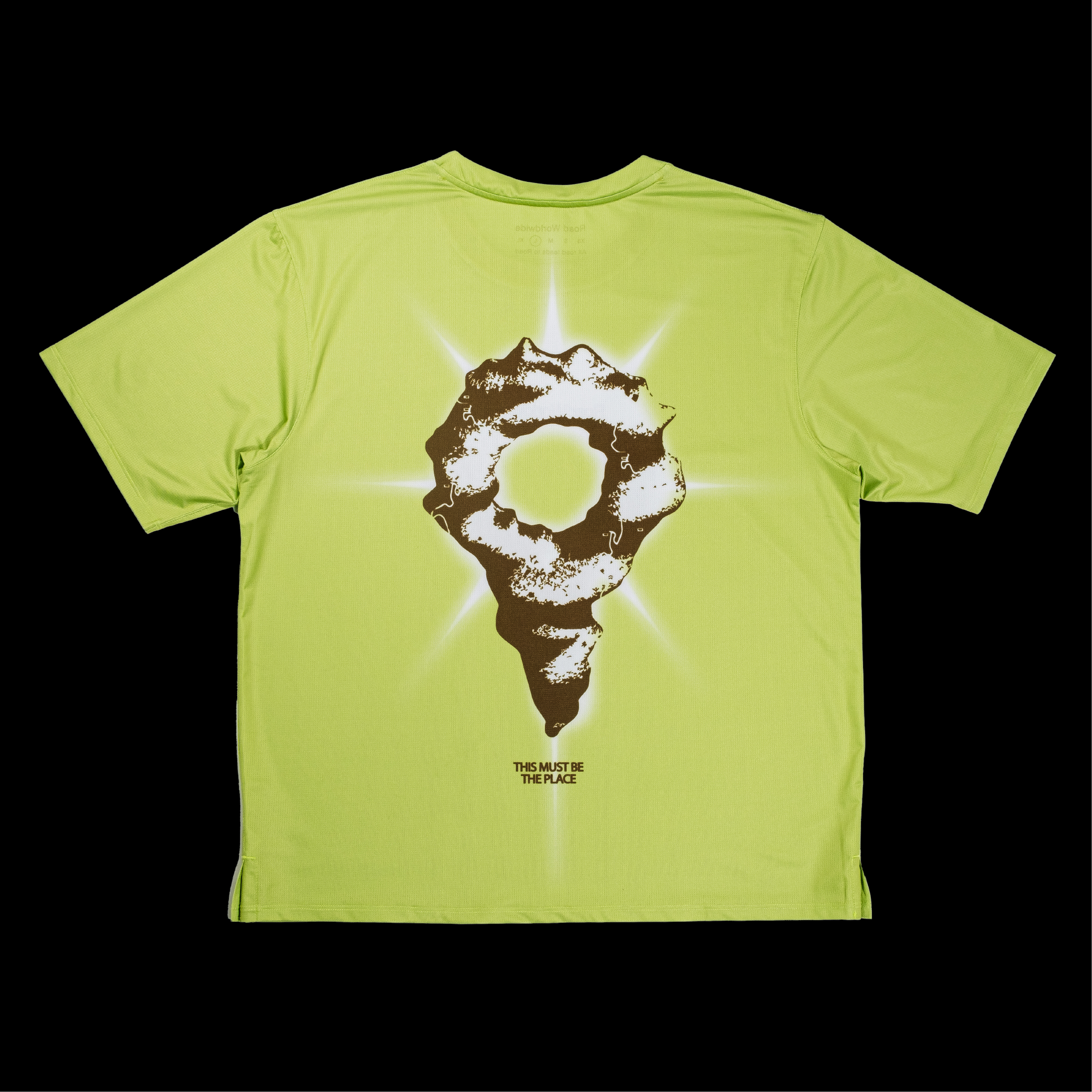 'Earth Pin' Tech T-Shirt - Green