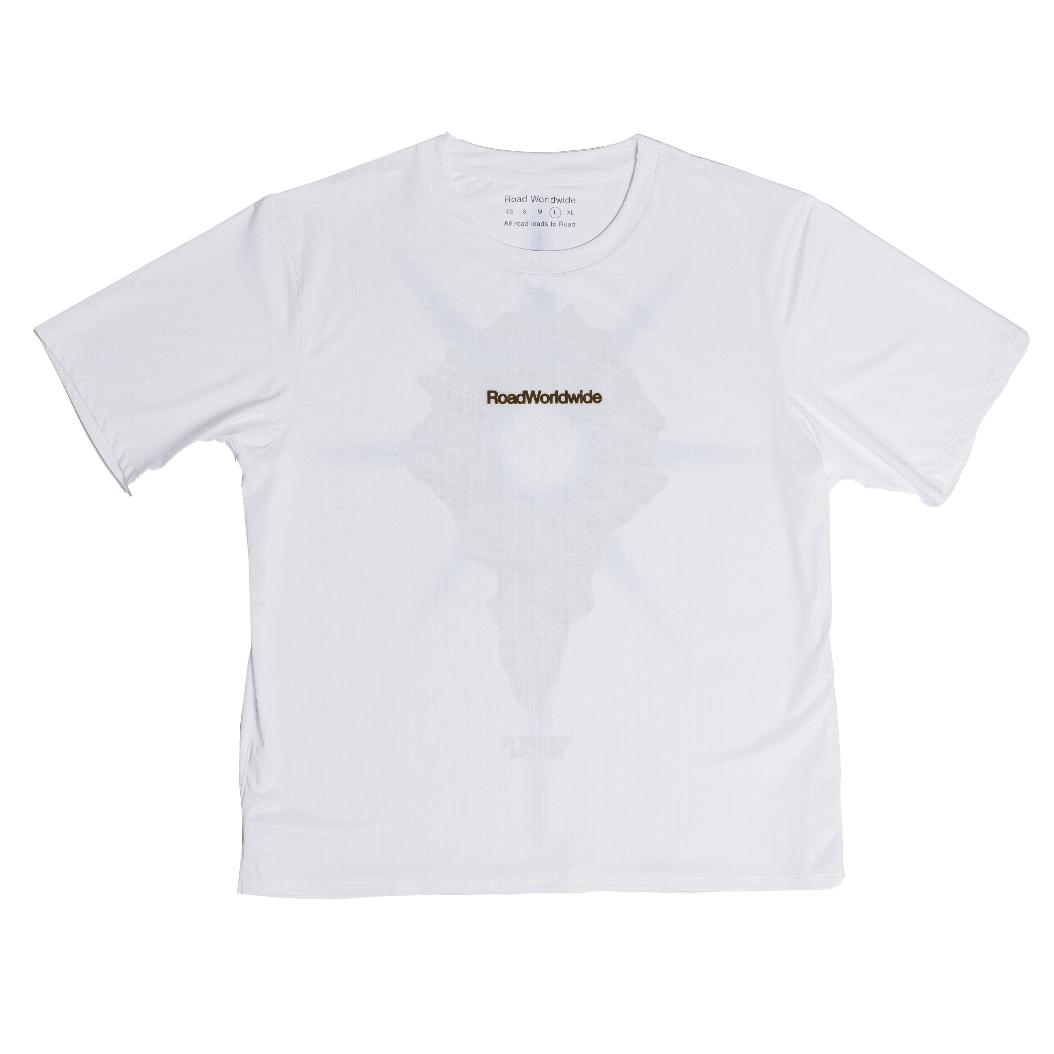 'Earth Pin' Tech T-Shirt - White