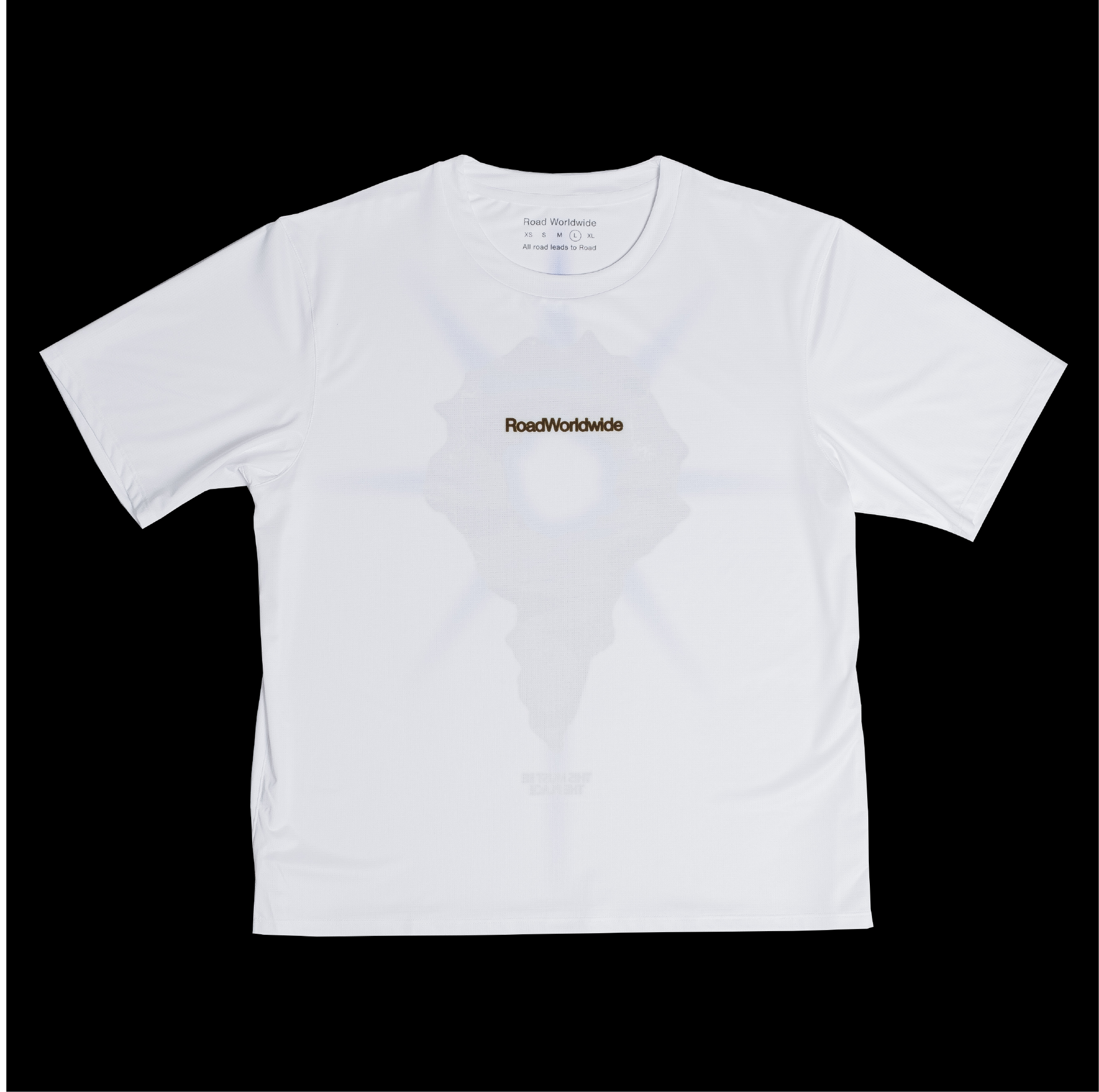 'Earth Pin' Tech T-Shirt - White